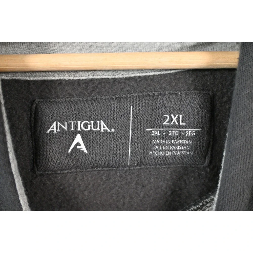 Antigua Milwaukee Bucks 2021‎ NBA Champions Hoodie Mens 2XL Charcoal Gray